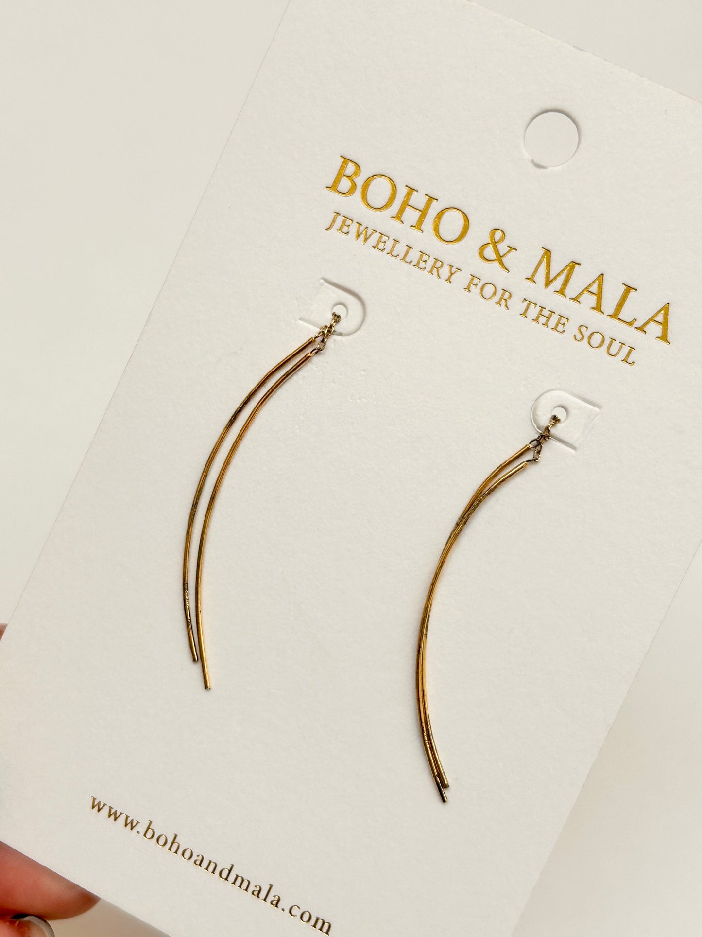 Vela Twin Arc Drop Earrings original product photo