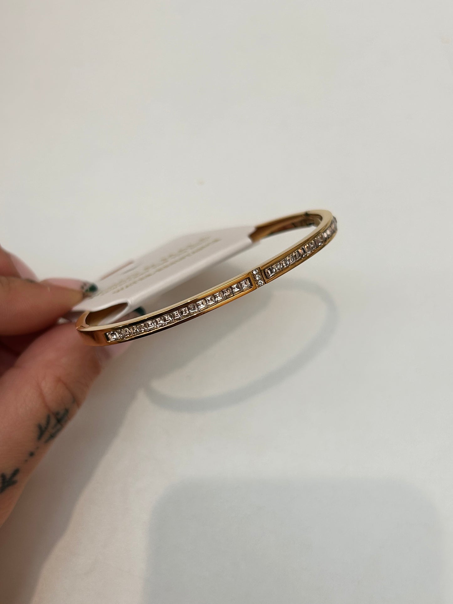 
                  
                    Liora Gold Delicate Crystal Bangle – Boho & Mala jewellery
                  
                