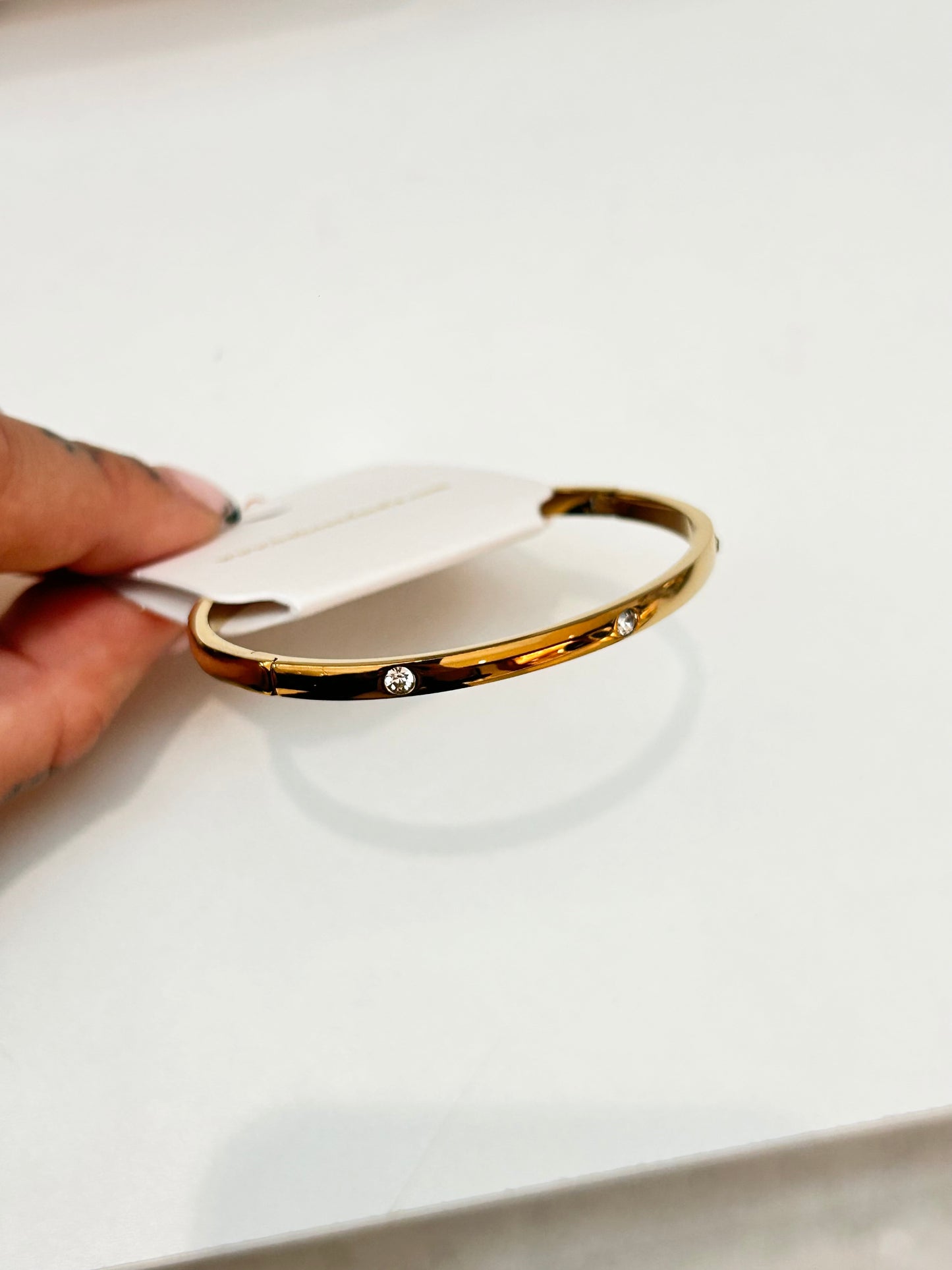 
                  
                    Lola Gold Stud Bangle – Boho & Mala jewellery
                  
                