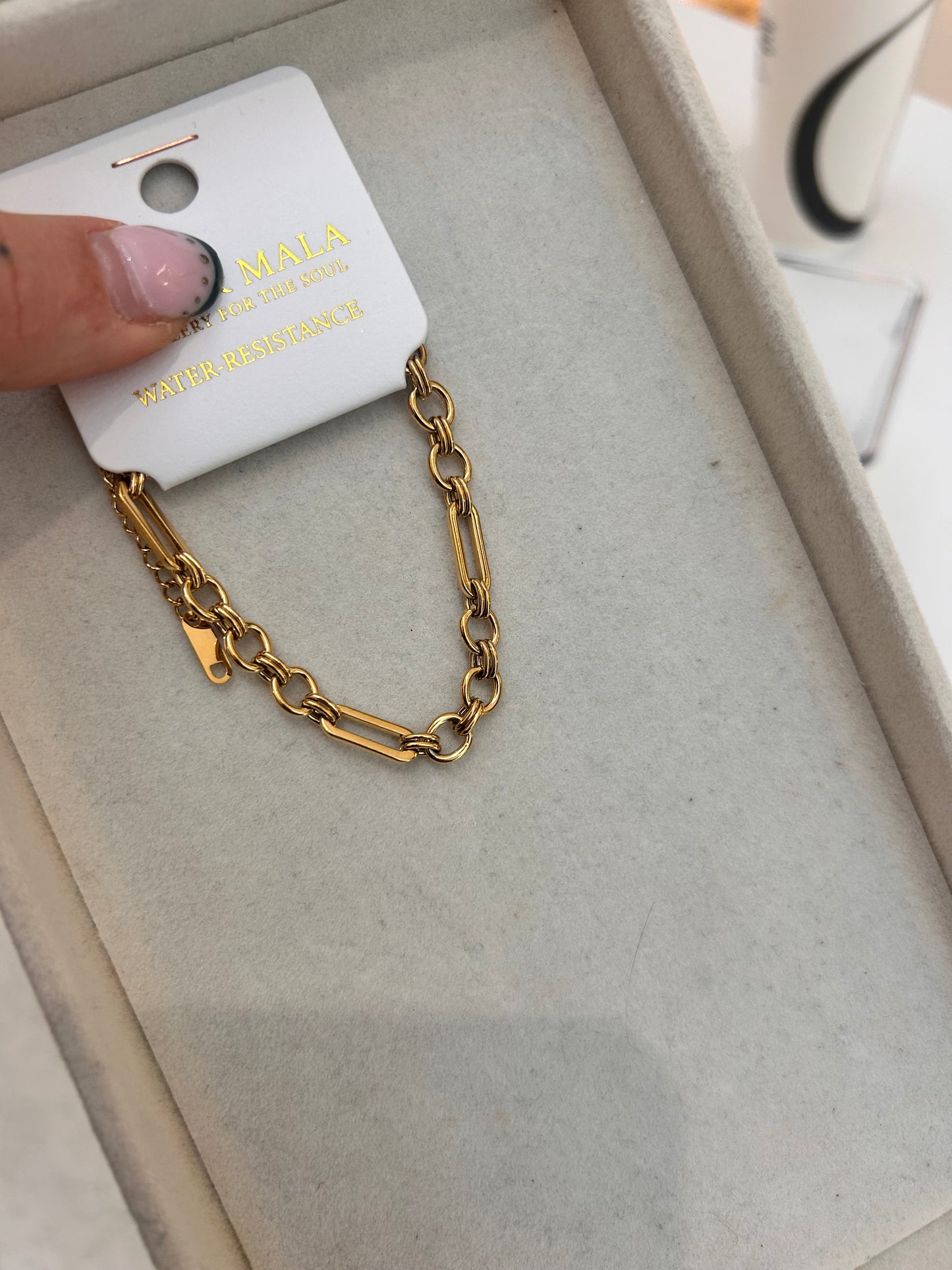 
                  
                    Lisette Gold Mixed Link Bracelet
                  
                