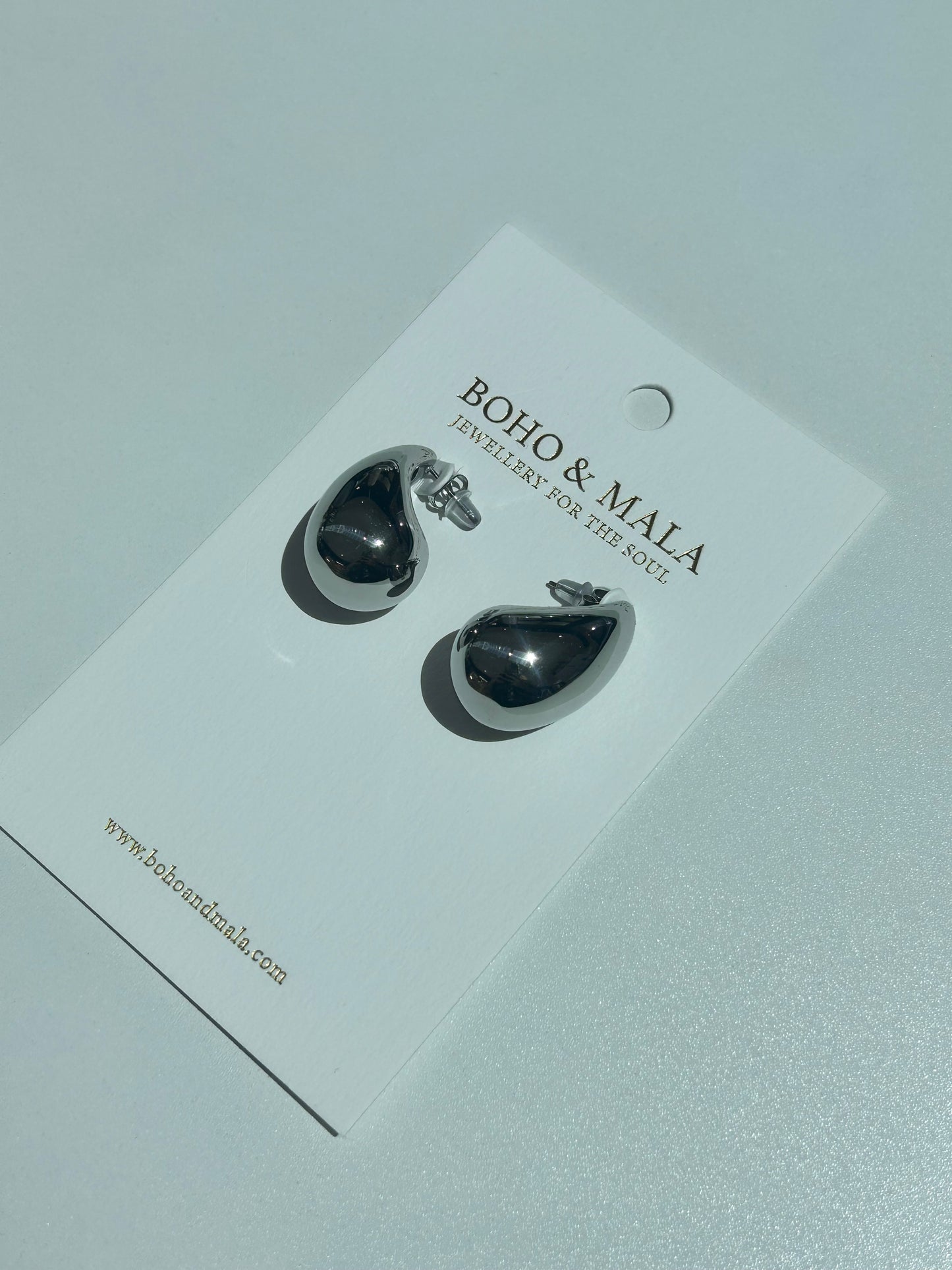 
                  
                    Maelle Silver Dewdrop Stud Earrings
                  
                