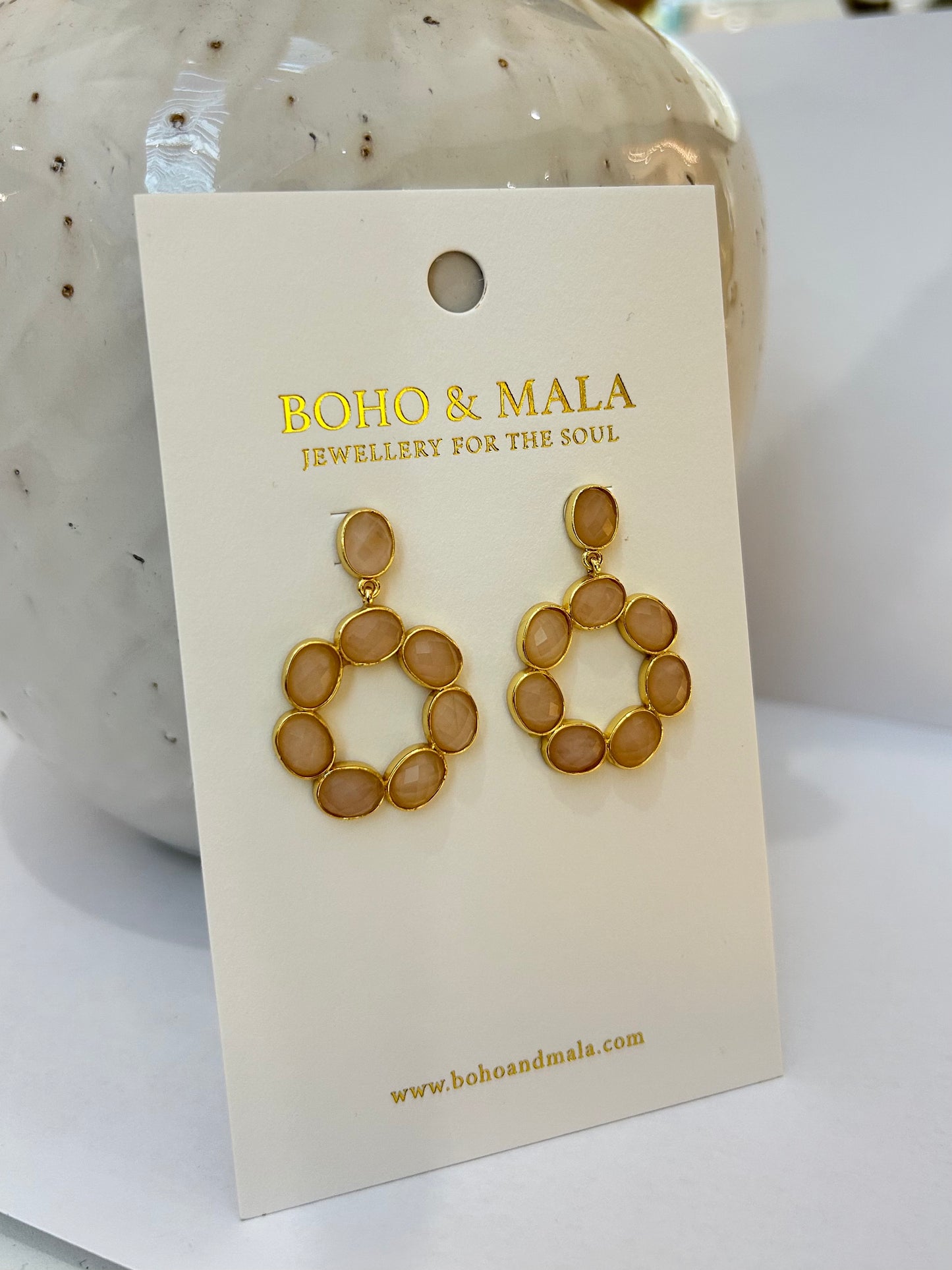 
                  
                    Rose Quartz Soul Earrings
                  
                