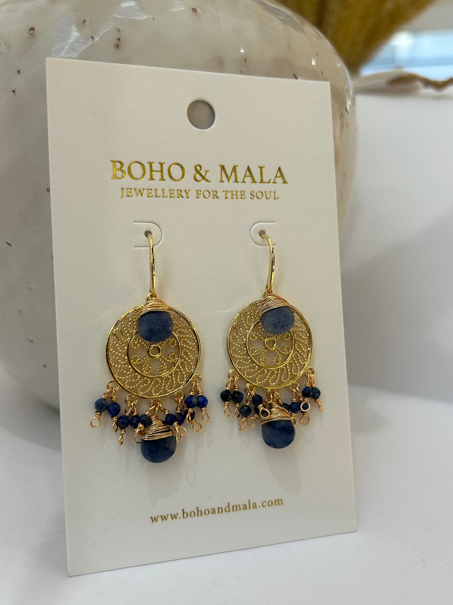 
                  
                    Lapis Lazuli Soleil Earrings
                  
                