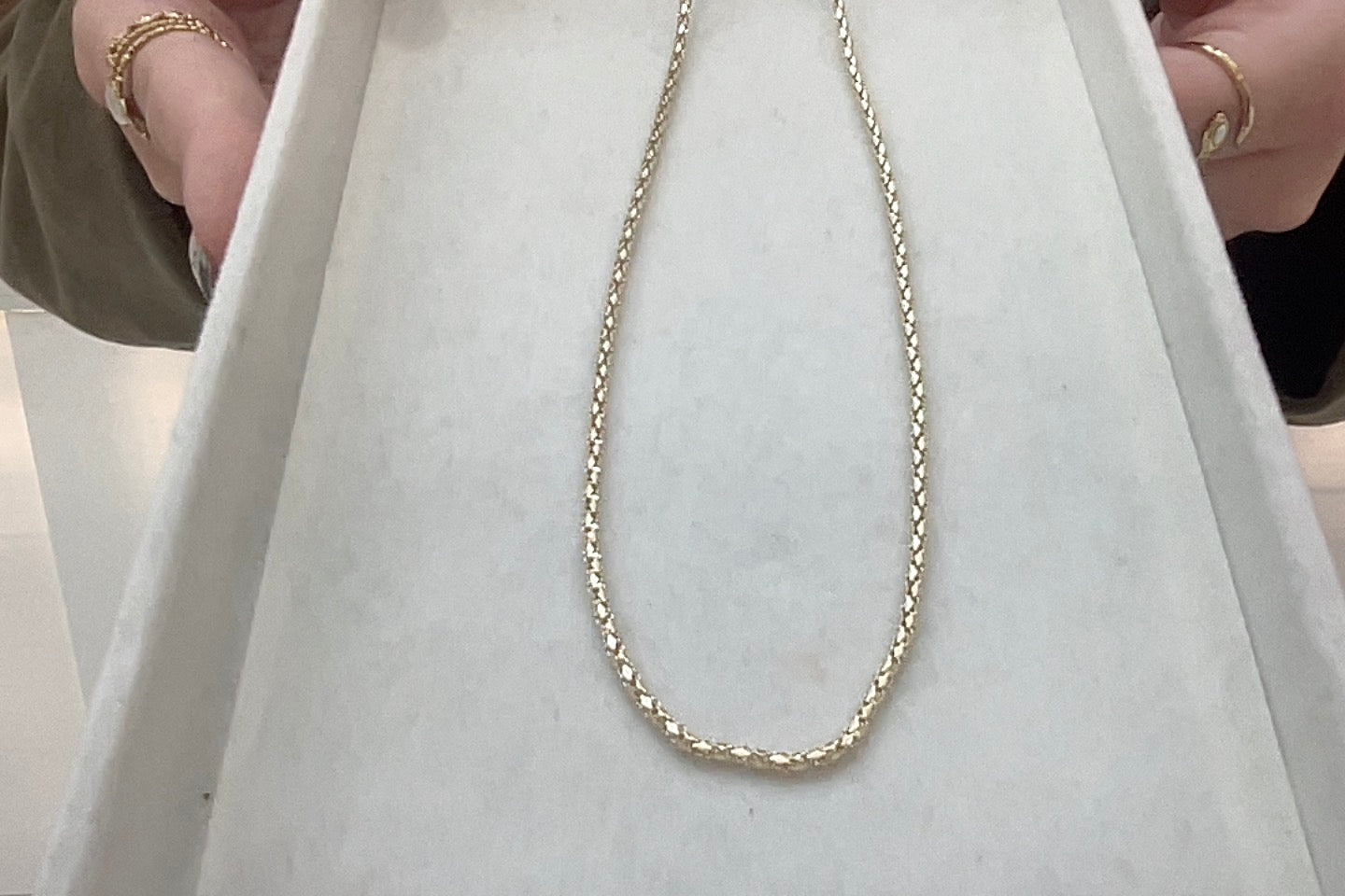 Gold Verona Textured Chain Necklace – Boho & Mala jewellery