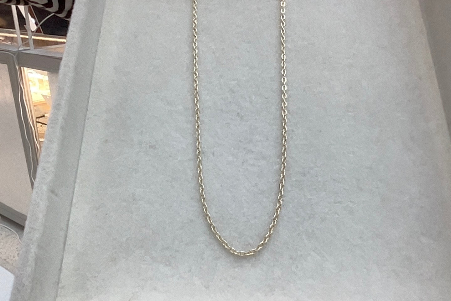 Isla Gold Thin Rope Chain Necklace original necklace display photo
