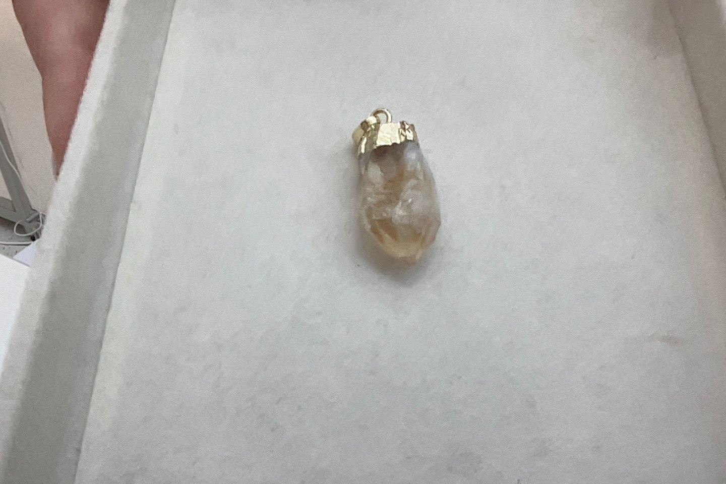 
                  
                    Raw Citrine Charm Pendant – Boho & Mala jewellery
                  
                