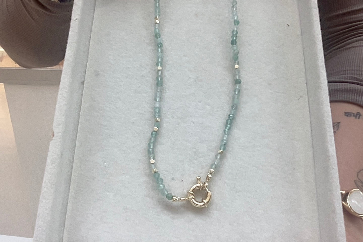 
                  
                    Sahara Seafoam Necklace – Natural Genuine Gemstones — original display photo
                  
                