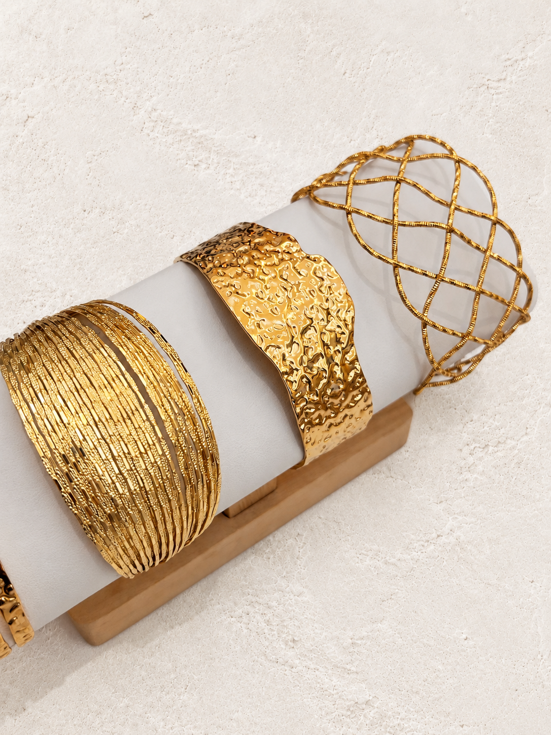 Boho & Mala bracelet assortment on Francesca's supplied original hero background
