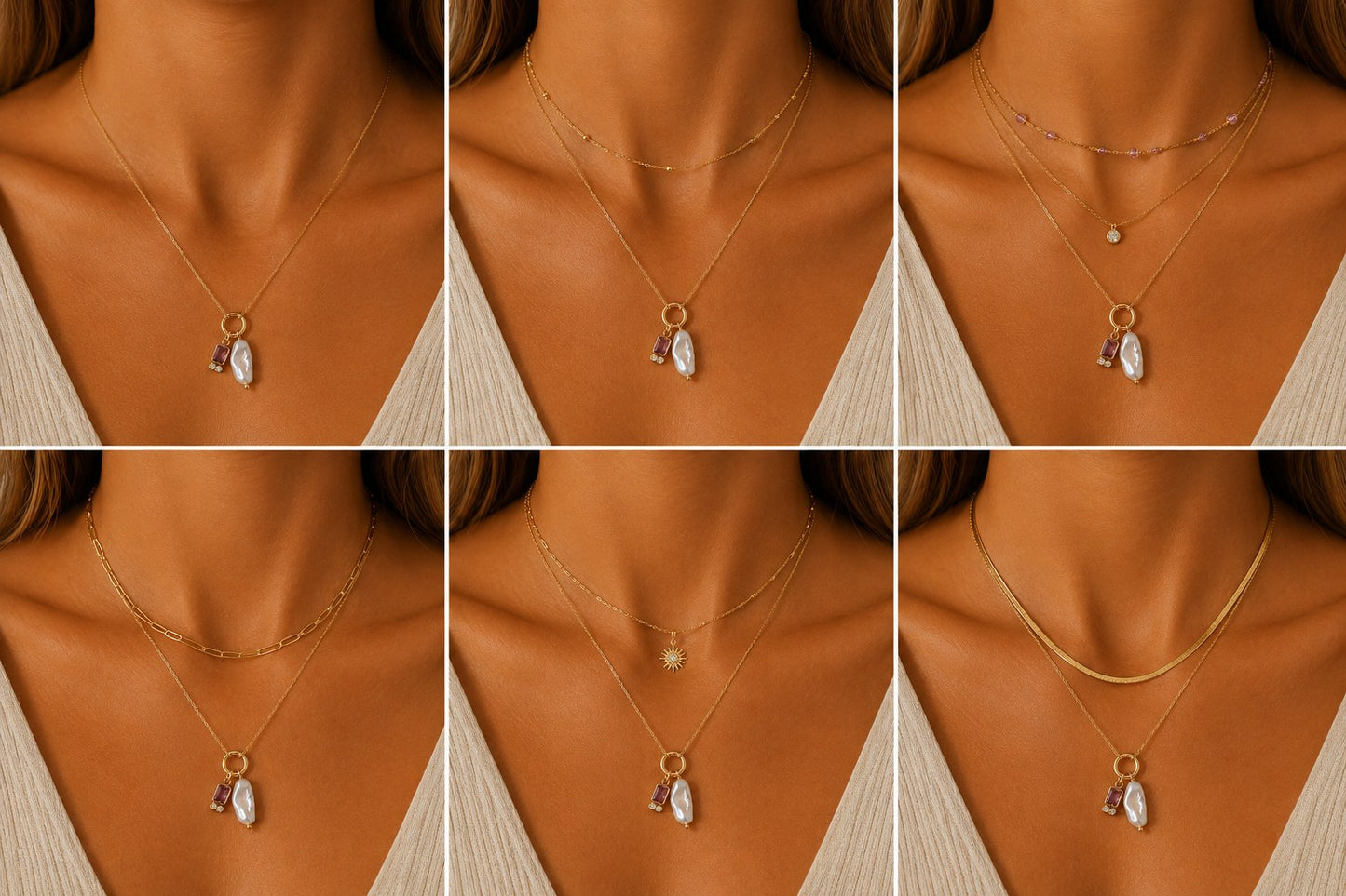 
                  
                    Marina Pearl Birthstone Necklace styling and layering guide
                  
                