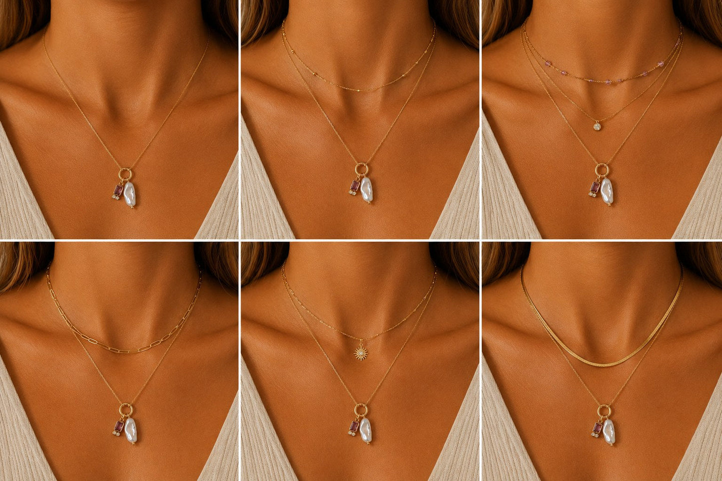 
                  
                    Marina Pearl Birthstone Necklace styling and layering guide
                  
                