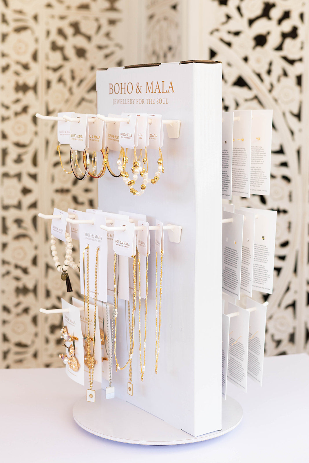 
                  
                    Boho & Mala 18 Hook Spinning Display Unit
                  
                