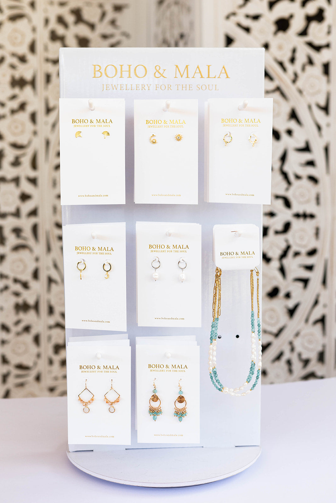 
                  
                    Boho & Mala 18 Hook Spinning Display Unit
                  
                