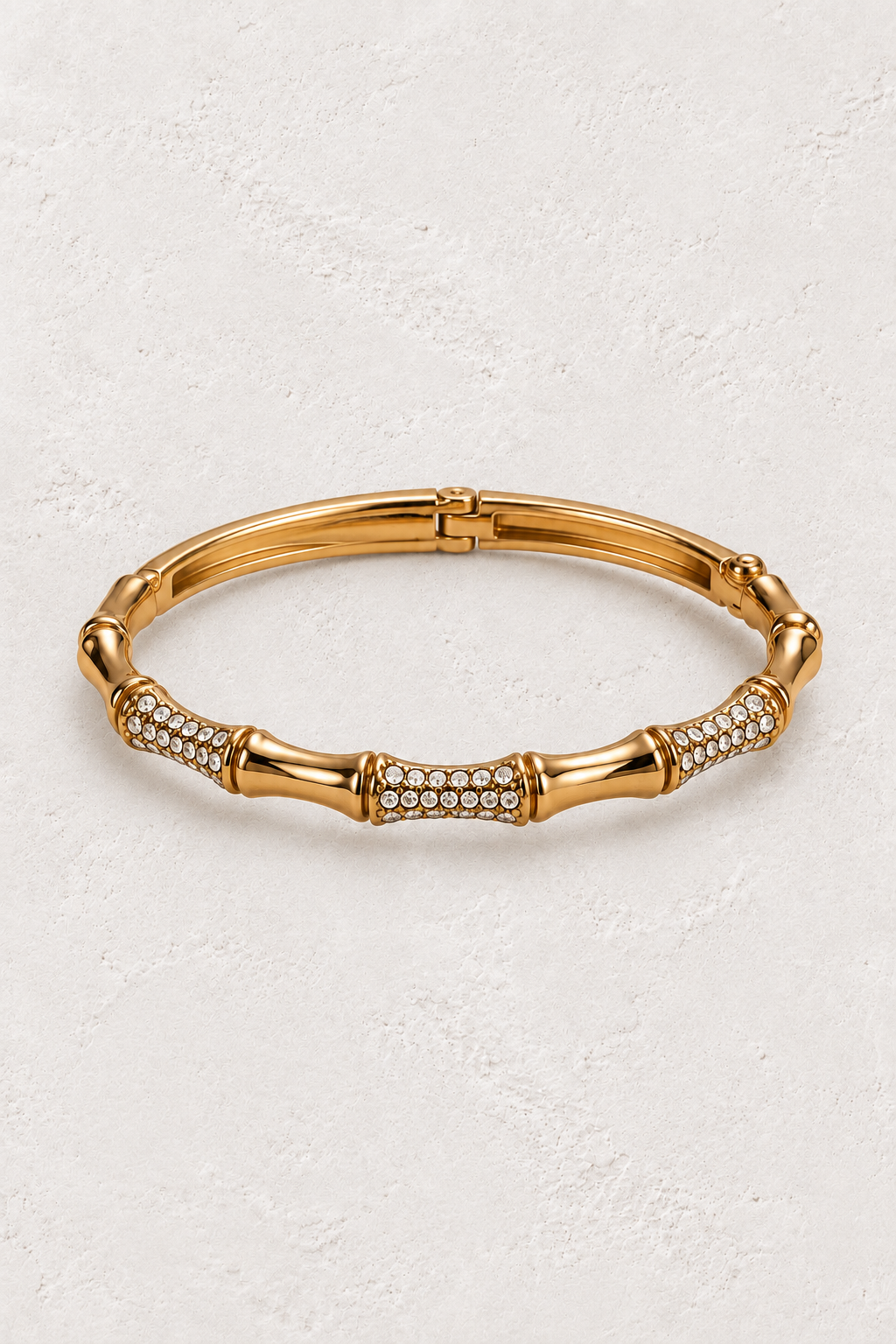 Serina Gold Ornate Crystal Bangle — approved off-white background 2:3 cover