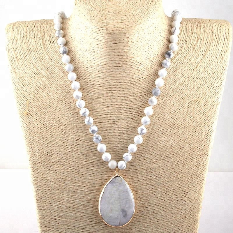 
                  
                    Howlite Tribal Necklace at Boho & Mala
                  
                