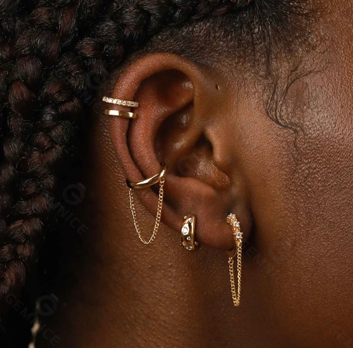 
                  
                    Gold Plated Sterling Silver Dainty Minimalist Hypoallergenic Hoop Earrings- Boho Jewellery For Wild Souls
                  
                