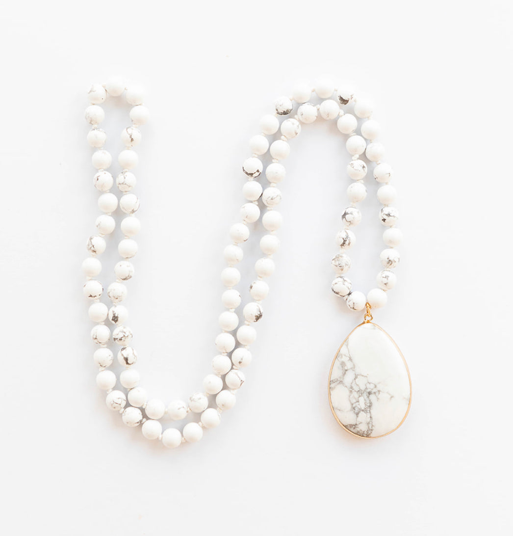 
                  
                    Tribal Necklaces for Women - Howlite Stone | Boho & Mala
                  
                