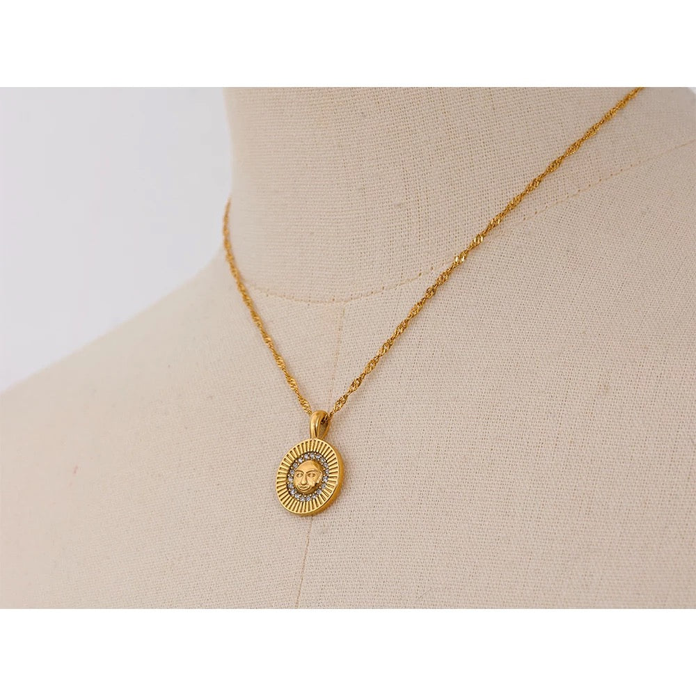 
                  
                    Star & Moon Pendant Necklace | Waterproof & Tarnish-Free
                  
                