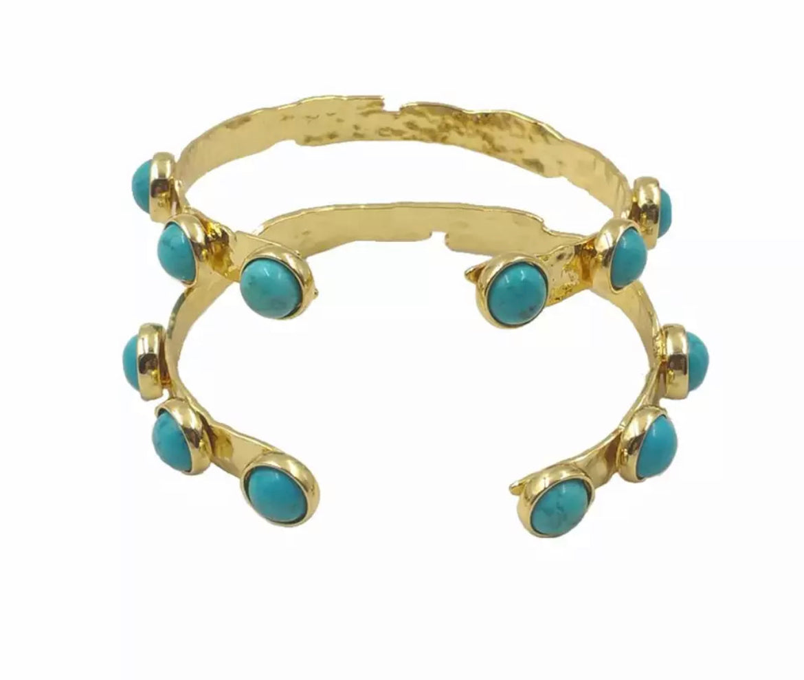
                  
                    Boho & Mala Turquoise Gold Cuff Bracelet DCB1009 – Boho & Mala jewellery
                  
                