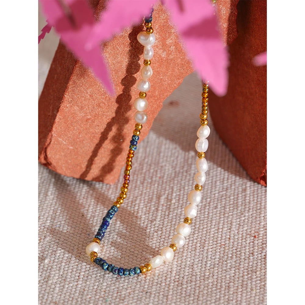 
                  
                    Soleil Rainbow Pearl Necklace
                  
                
