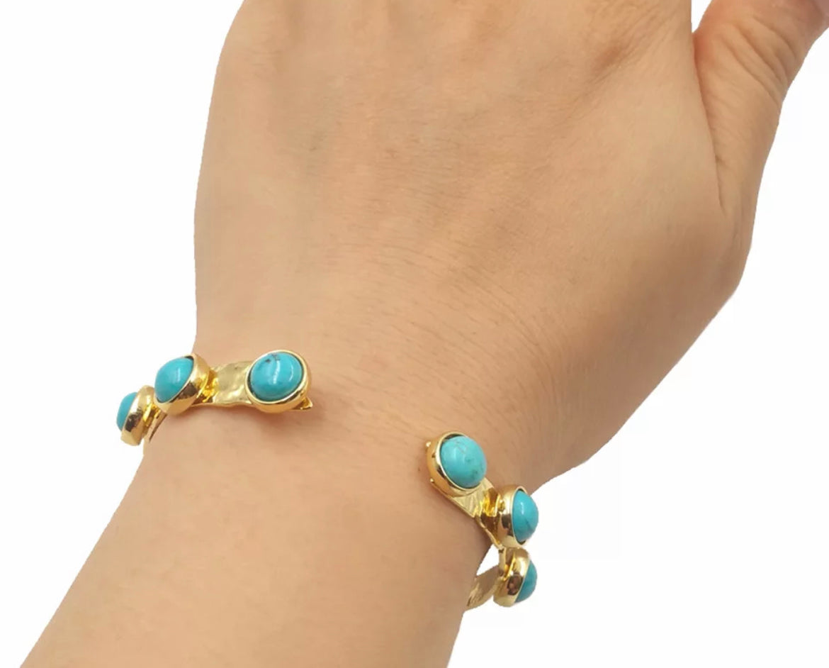 Turquoise Cuff Bracelets at Boho & Mala