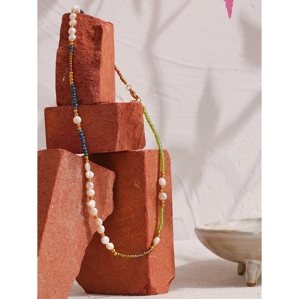
                  
                    Soleil Rainbow Pearl Necklace
                  
                