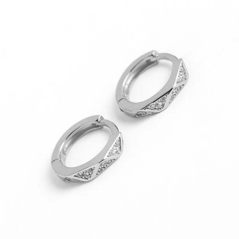 
                  
                    Huggies Sterling Silver Hoop Earrings | Boho & Mala
                  
                