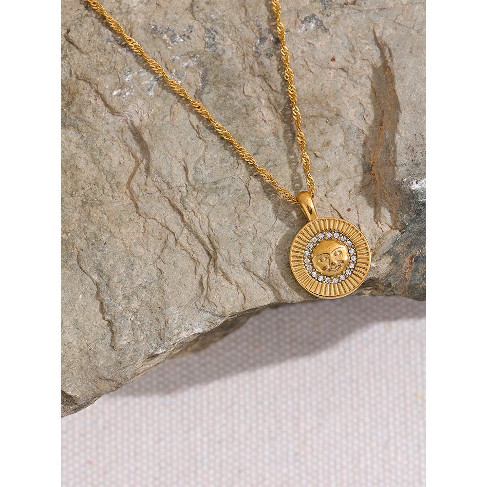 
                  
                    Star & Moon Pendant Necklace | Waterproof & Tarnish-Free
                  
                